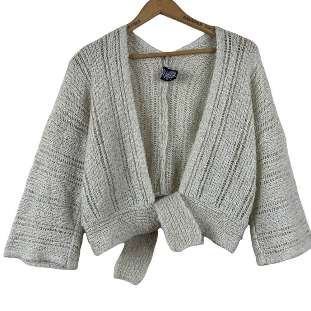 Specialty House Fashion Cream Knit Cardigan